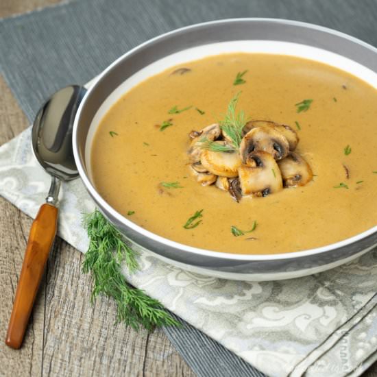 Hungarian Mushroom Soup - Recipe photo by Compelled To Cook