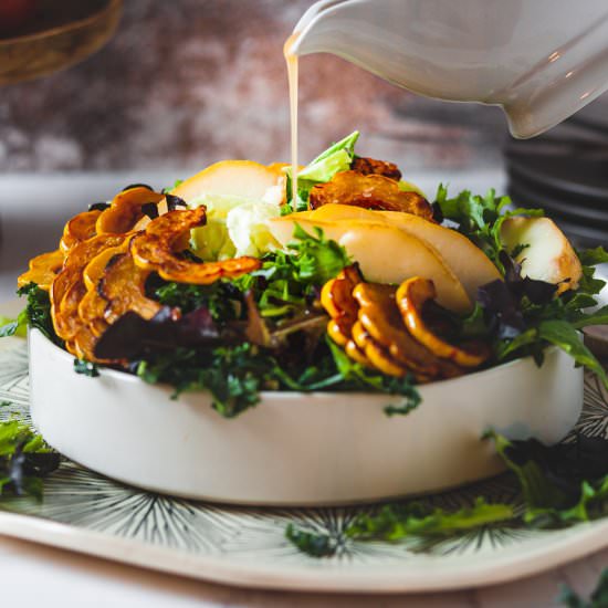 Delicata squash and pear salad - Recipe photo by katethebaker