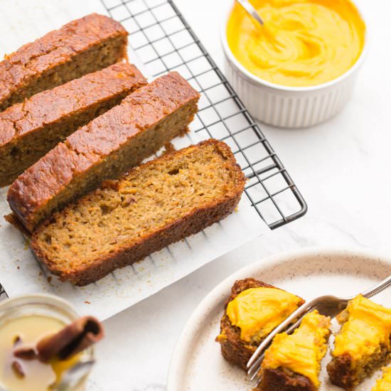 Spiced Pumpkin Cake Recipe - Recipe photo by PantsDownApronsOn
