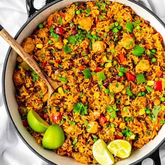 One-Pot Chicken Savoury Rice - Recipe photo by The Real Food Geek