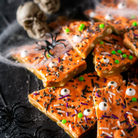 Halloween Toffee - Recipe photo by Burrata and Bubbles