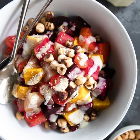 Roasted Beet Salad - Recipe photo by theforkedspoon