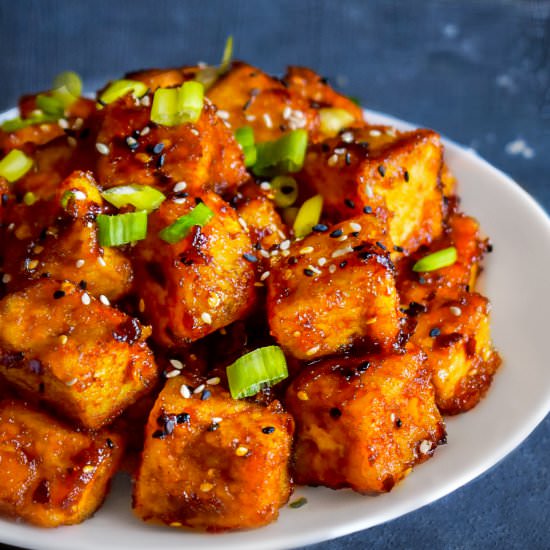 Firecracker Tofu (Sweet Spicy) - Recipe photo by EasycookingwithMolly