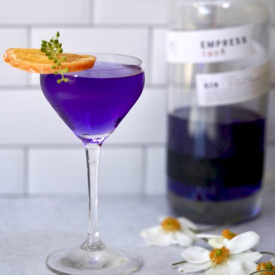 Empress Gin Martini - Recipe photo by simmerandsauce