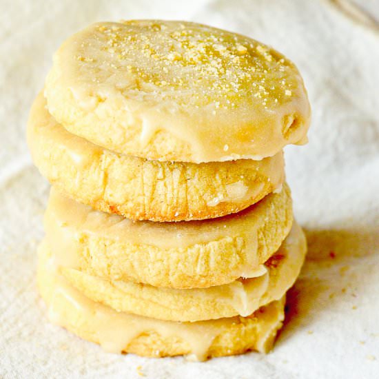 Maple Glazed Maple Shortbread - Recipe photo by thisishowicook