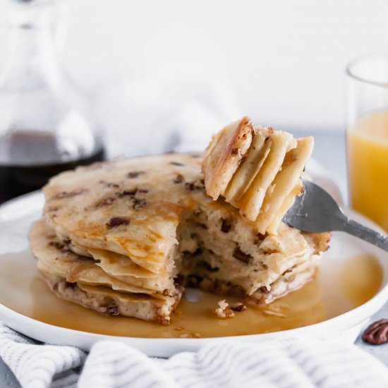 Pecan Pancakes - Recipe photo by megseverydayindulgence