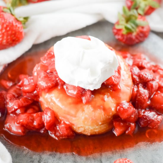 Strawberry Shortcake Donuts - Recipe photo by lifebeginswithdessert