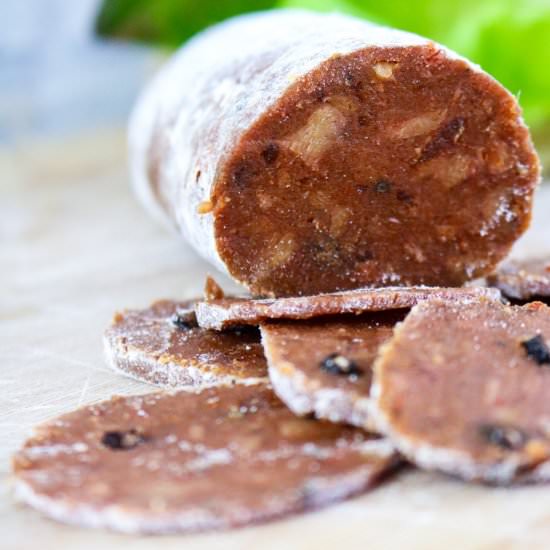 Gluten Free Vegan Pepperoni - Recipe photo by aVegTasteFromAtoZ