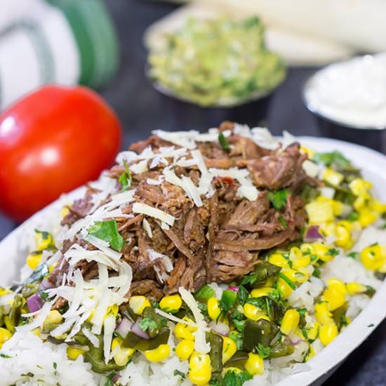 Slow Cooker Beef Barbacoa Burrito B - Recipe photo by spicedblog