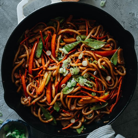 Vegetable Udon Stir Fry - Recipe photo by omnivorescookbook