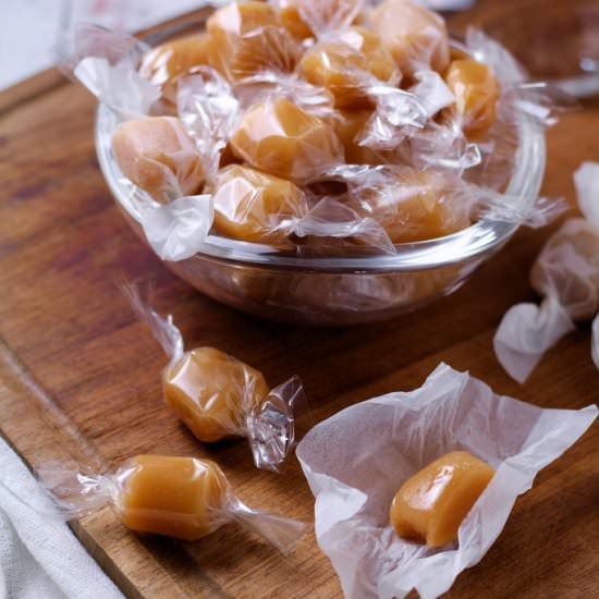 Soft Honey Vanilla Caramels - Recipe photo by JayWadams