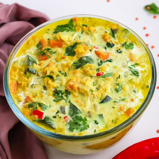 SWEET POTATO CURRY WITH RED LENTILS - Recipe photo by FOOD HEAL