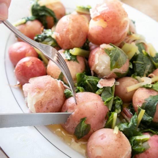 Blitva: Swiss Chard and Potatoes - Recipe photo by sustain my cooking habit