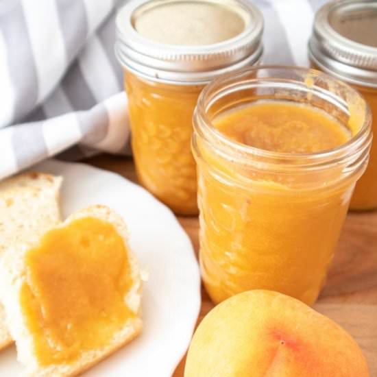 How to Make Peach Jam - Recipe photo by sustain my cooking habit