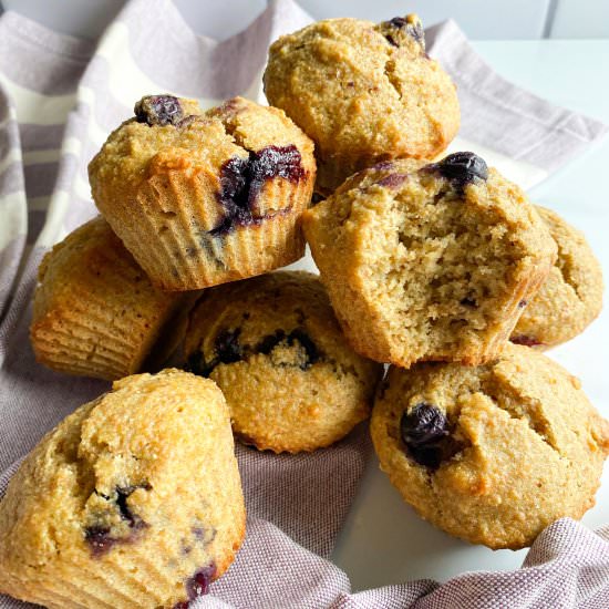 Healthy Blueberry Muffins - Recipe photo by frozen_bananas_