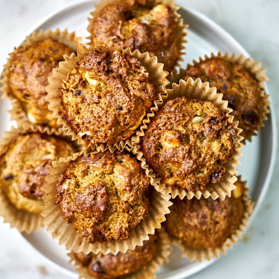 Chocolate Chip Persimmon Muffins - Recipe photo by proportionalplate