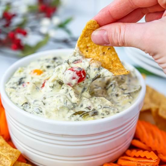 Easiest Instant Pot Spinach Dip - Recipe photo by Honestfoodie_blog