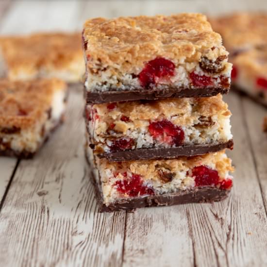 Coconut Squares - Recipe photo by Traybakes and More