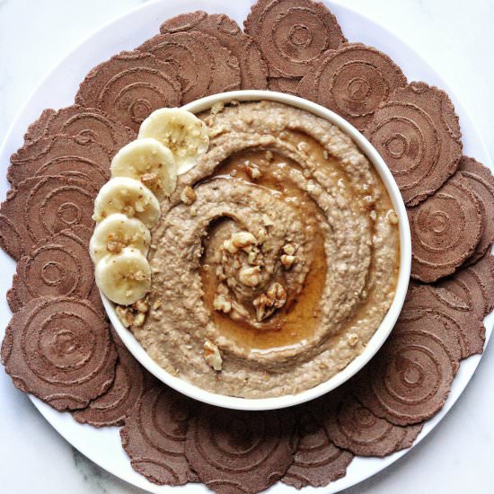 Banana Bread Dessert Hummus - Recipe photo by Donut Worry Be Healthy