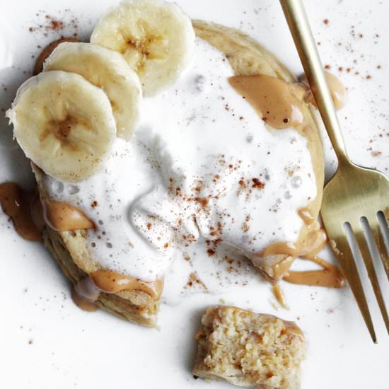 Salted Caramel PROTEIN Mug Cake - Recipe photo by Donut Worry Be Healthy