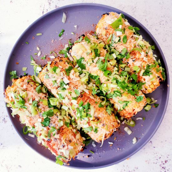 Mexican Corn on the Cob (Elotes) - Recipe photo by FeastGloriousFeast