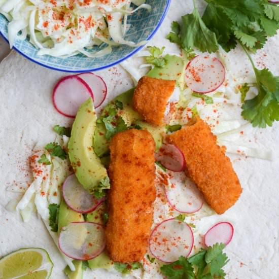 Fish Finger Taco Wraps - Recipe photo by missrachelphipps