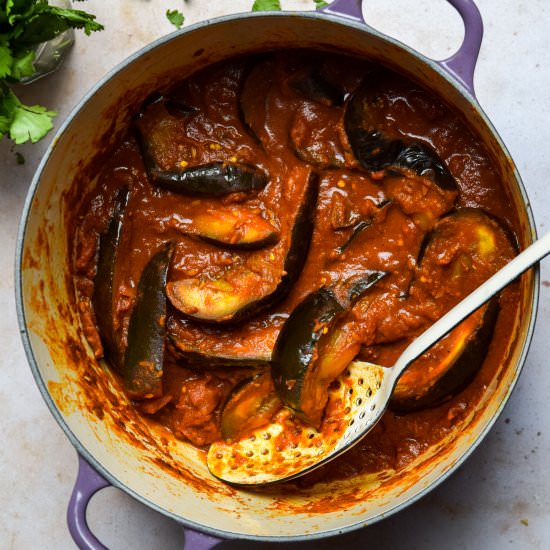 Tomato Aubergine Curry - Recipe photo by missrachelphipps