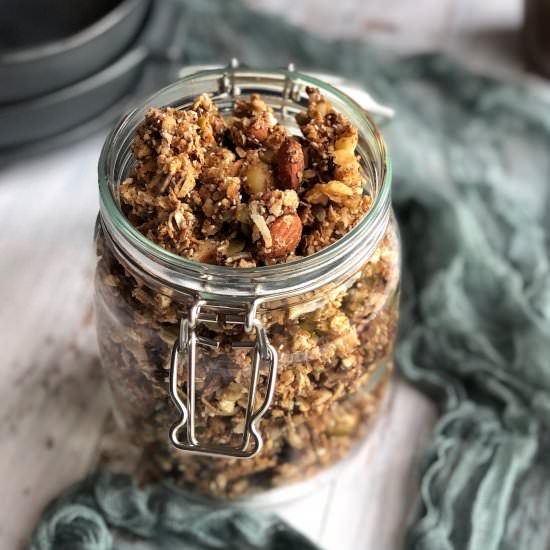 Supercharged healthy cookie granola - Recipe photo by Once a Foodie