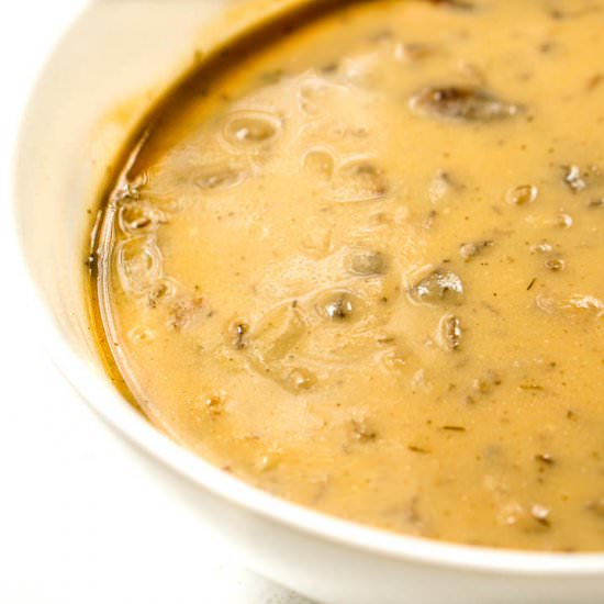 Keto Cream of Mushroom Soup Recipe - Recipe photo by MyLifeCookbook