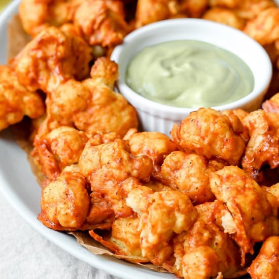 Spicy BBQ Cauliflower Wings - Recipe photo by upbeetkitchen