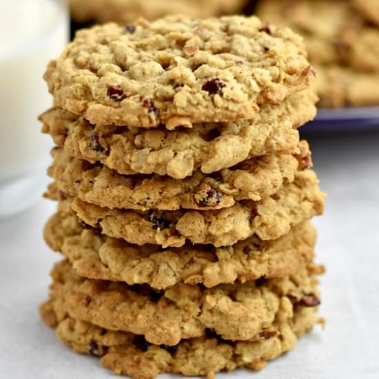 GF Cranberry Oatmeal Cookies - Recipe photo by Flavor Walk