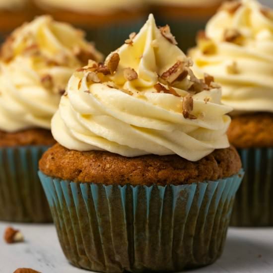 Pumpkin Cupcakes - Recipe photo by gimmethatflavor