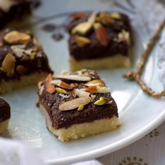 Indian Chocolate Mawa Burfi (Fudge) - Recipe photo by blend with spices