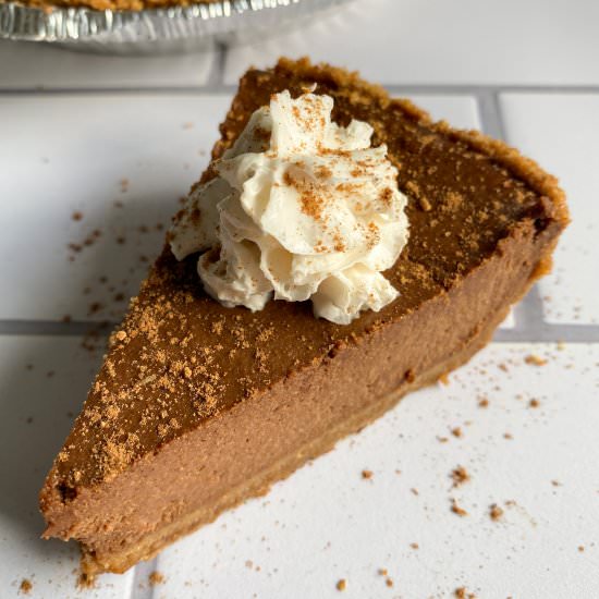 Healthy Chocolate Pumpkin Pie - Recipe photo by frozen_bananas_