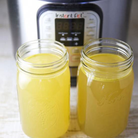 Instant Pot Turkey Stock - Recipe photo by Tastefulventure