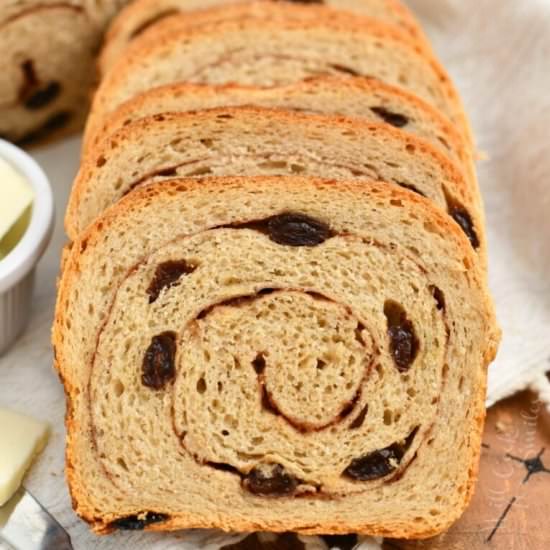 Cinnamon Raisin Bread - Recipe photo by WillCookForSmiles