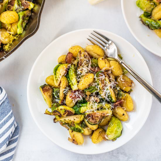 Gnocchi with Brussels Sprouts - Recipe photo by pumpkinnspice