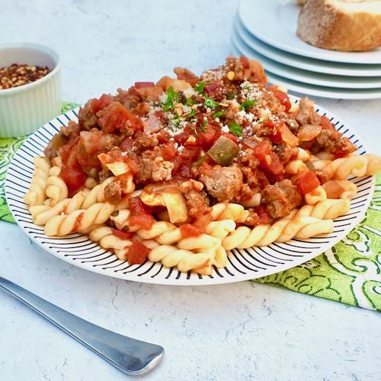 Sausage Cacciatore - Recipe photo by anothertablespoon