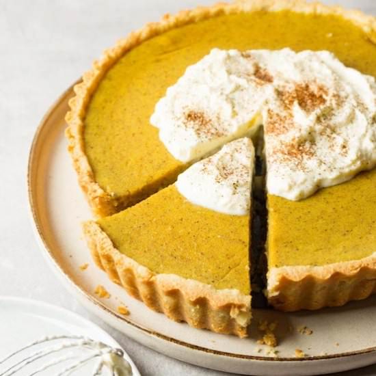 Low carb keto pumpkin pie recipe - Recipe photo by HereToCook