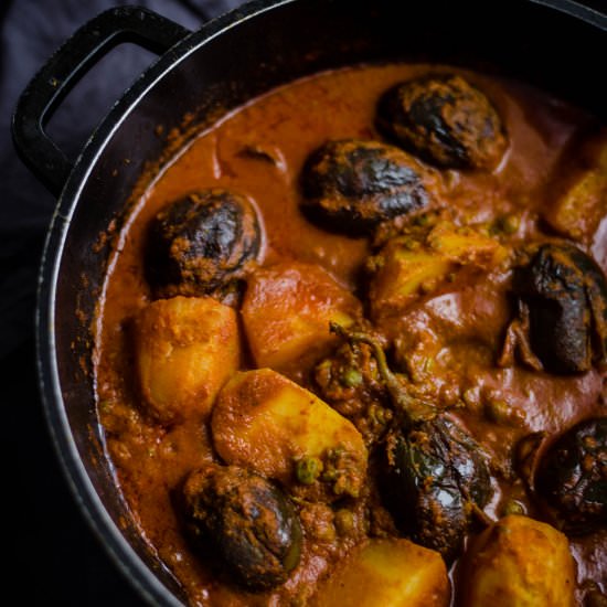 Aloo Baingan - Recipe photo by tiffinandteaofficial