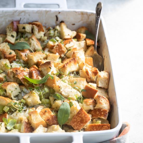 Make Ahead Stuffing - Recipe photo by culinaryhill