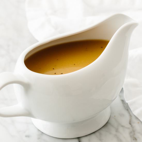 Gluten-Free Turkey Gravy - Recipe photo by Downshiftology