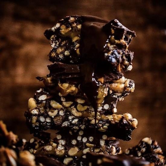Pretzel & Salted Caramel Tiffin - Recipe photo by tiffinandteaofficial
