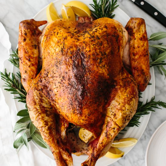 Easy Thanksgiving Turkey - Recipe photo by Downshiftology