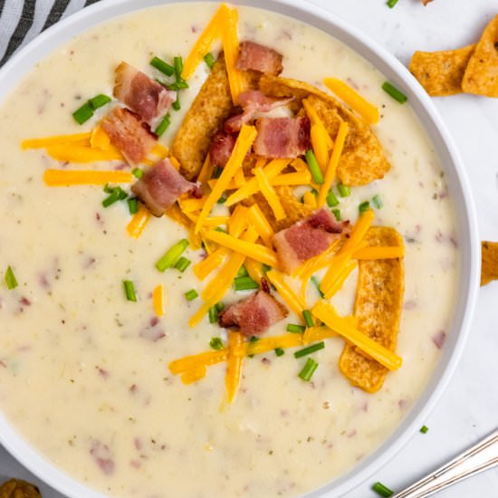 Instant Pot Potato Leek Soup - Recipe photo by lemons and zest