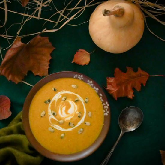 Butternut Squash Soup - Recipe photo by hungerforspice