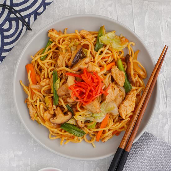YAKISOBA ( STIR FRIED JAPANESE NOOD - Recipe photo by khinskitchen@gmail.com