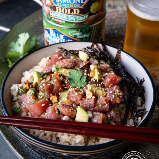Avocado Tuna Poke with Wasabi & Soy - Recipe photo by TheBeeroness