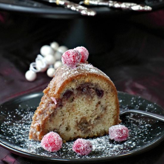 Leftover Cranberry Sauce Cake - Recipe photo by Food Meanderings