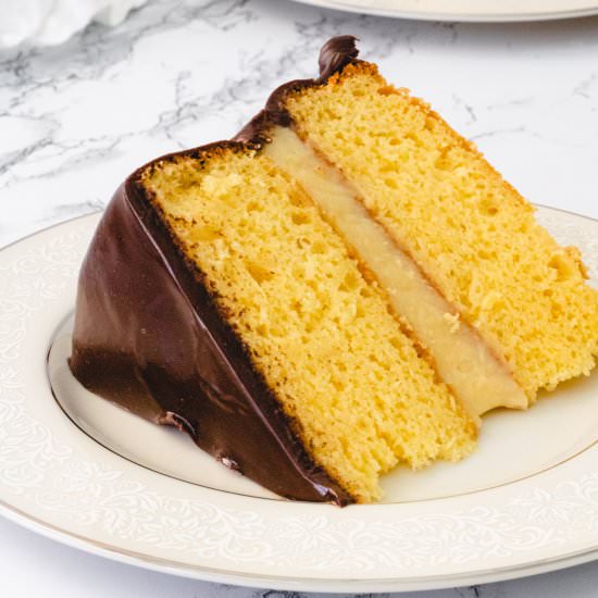 Boston Cream Pie - Recipe photo by stateofdinner